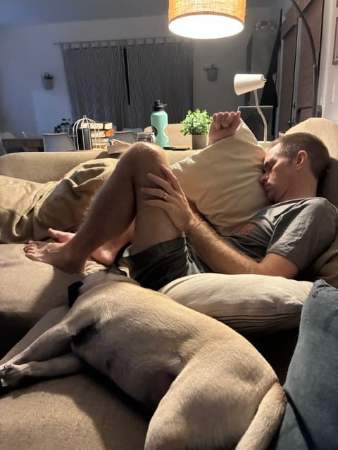 Nathan on July 15 with his Rocky.
